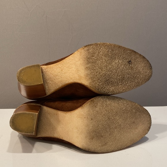 Ralph Lauren Collection Brown Franny Suede Bootie Shoes Size 7.5 - Picture 5 of 13